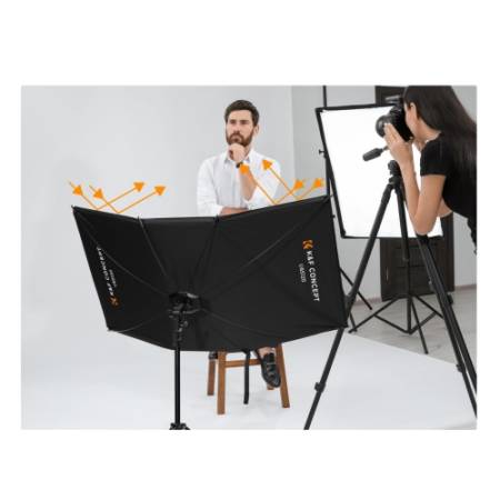 K&F Concept KF18.0017 - zestaw, statyw + zakrzywiona blenda 4w1 - przykład użycia